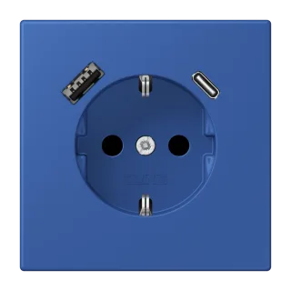 SCHUKO-розетка · защита от детей · пружинные зажимы · USB-зарядка