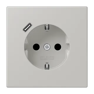 SCHUKO-розетка · защита от детей · пружинные зажимы · USB-зарядка