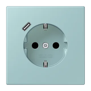 SCHUKO-розетка · защита от детей · пружинные зажимы · USB-зарядка