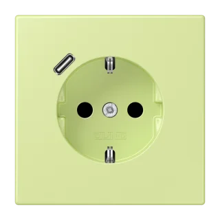 SCHUKO-розетка · защита от детей · пружинные зажимы · USB-зарядка