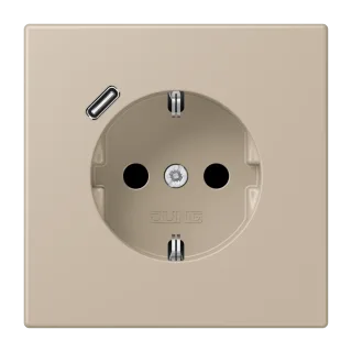 SCHUKO-розетка · защита от детей · пружинные зажимы · USB-зарядка