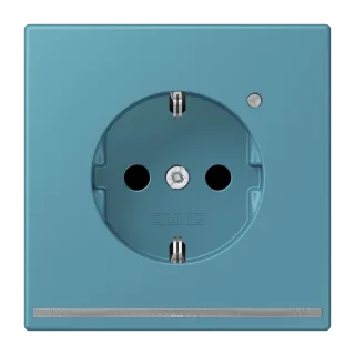SCHUKO®-розетка с ориентационной светодиодной подсветкой · защита от детей · пружинные зажимы
