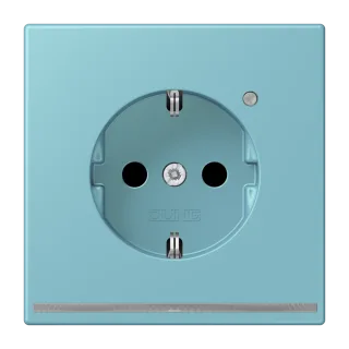 SCHUKO®-розетка с ориентационной светодиодной подсветкой · защита от детей · пружинные зажимы