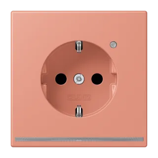 SCHUKO®-розетка с ориентационной светодиодной подсветкой · защита от детей · пружинные зажимы