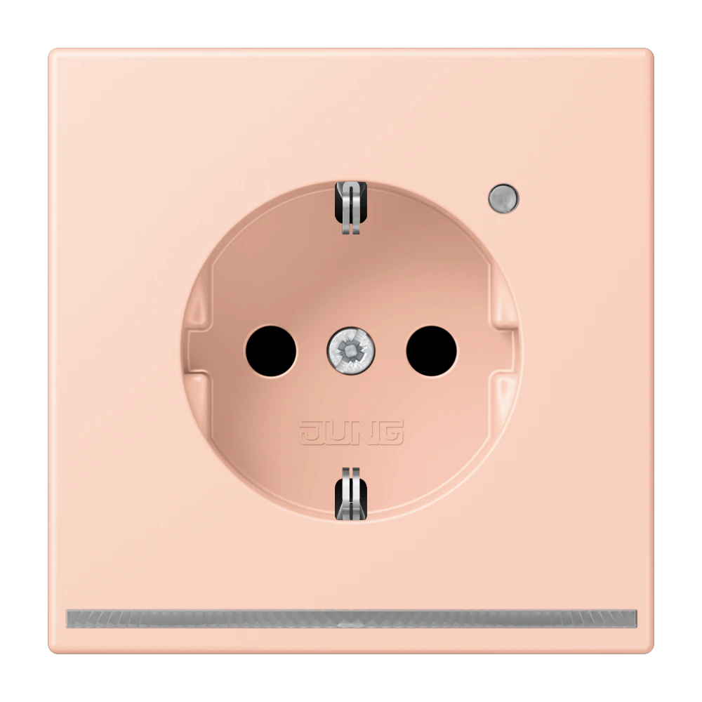 SCHUKO®-розетка с ориентационной светодиодной подсветкой — JUNG LS 990 Le Corbusier, le corbusier 234, арт. LC1520-OLNW234