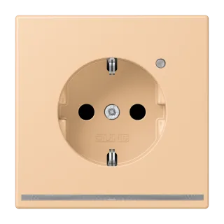 SCHUKO®-розетка с ориентационной светодиодной подсветкой · защита от детей · пружинные зажимы