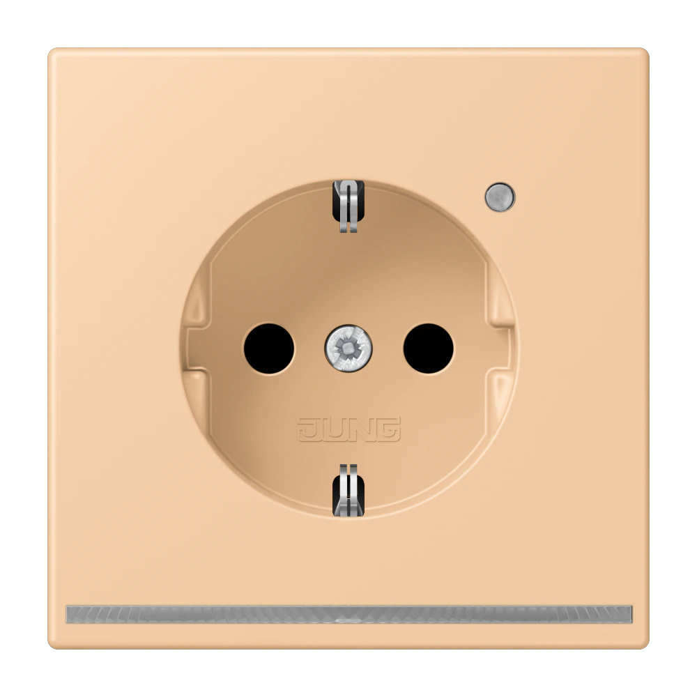 SCHUKO®-розетка с ориентационной светодиодной подсветкой — JUNG LS 990 Le Corbusier, le corbusier 237, арт. LC1520-OLNW237