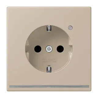 SCHUKO®-розетка с ориентационной светодиодной подсветкой · защита от детей · пружинные зажимы