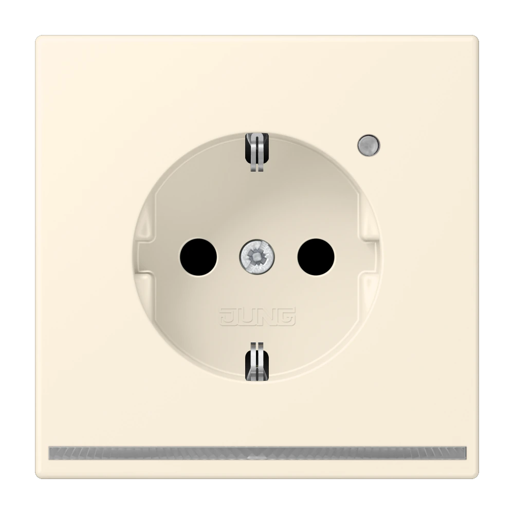 SCHUKO®-розетка с ориентационной светодиодной подсветкой — JUNG LS 990 Le Corbusier, le corbusier 245, арт. LC1520-OLNW245