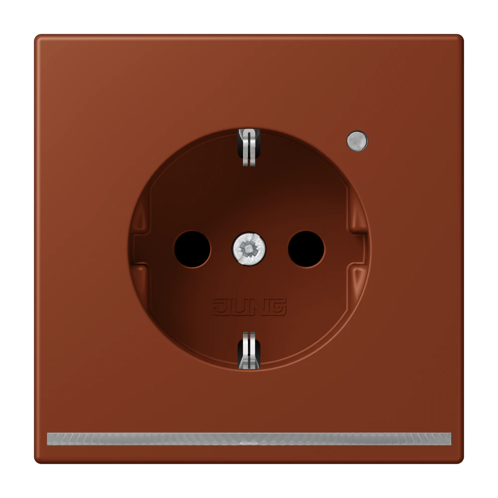 SCHUKO®-розетка с ориентационной светодиодной подсветкой — JUNG LS 990 Le Corbusier, le corbusier 247, арт. LC1520-OLNW247