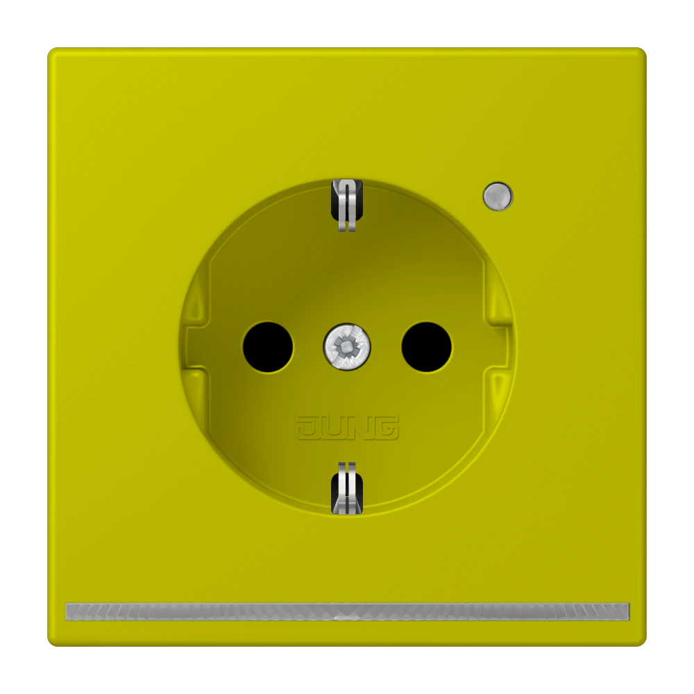 SCHUKO®-розетка с ориентационной светодиодной подсветкой — JUNG LS 990 Le Corbusier, le corbusier 249, арт. LC1520-OLNW249