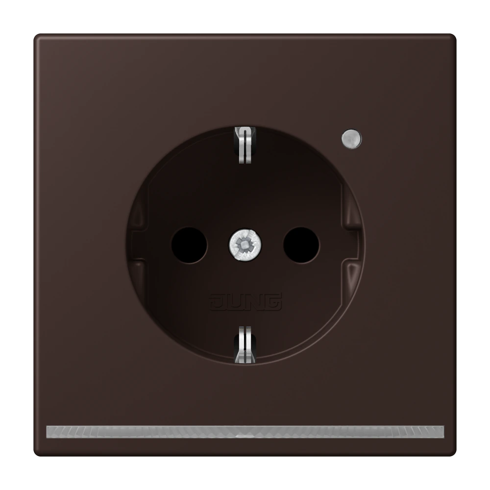 SCHUKO®-розетка с ориентационной светодиодной подсветкой — JUNG LS 990 Le Corbusier, le corbusier 252, арт. LC1520-OLNW252