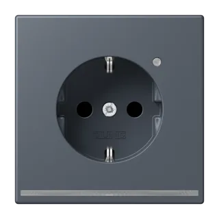 SCHUKO®-розетка с ориентационной светодиодной подсветкой · защита от детей · пружинные зажимы