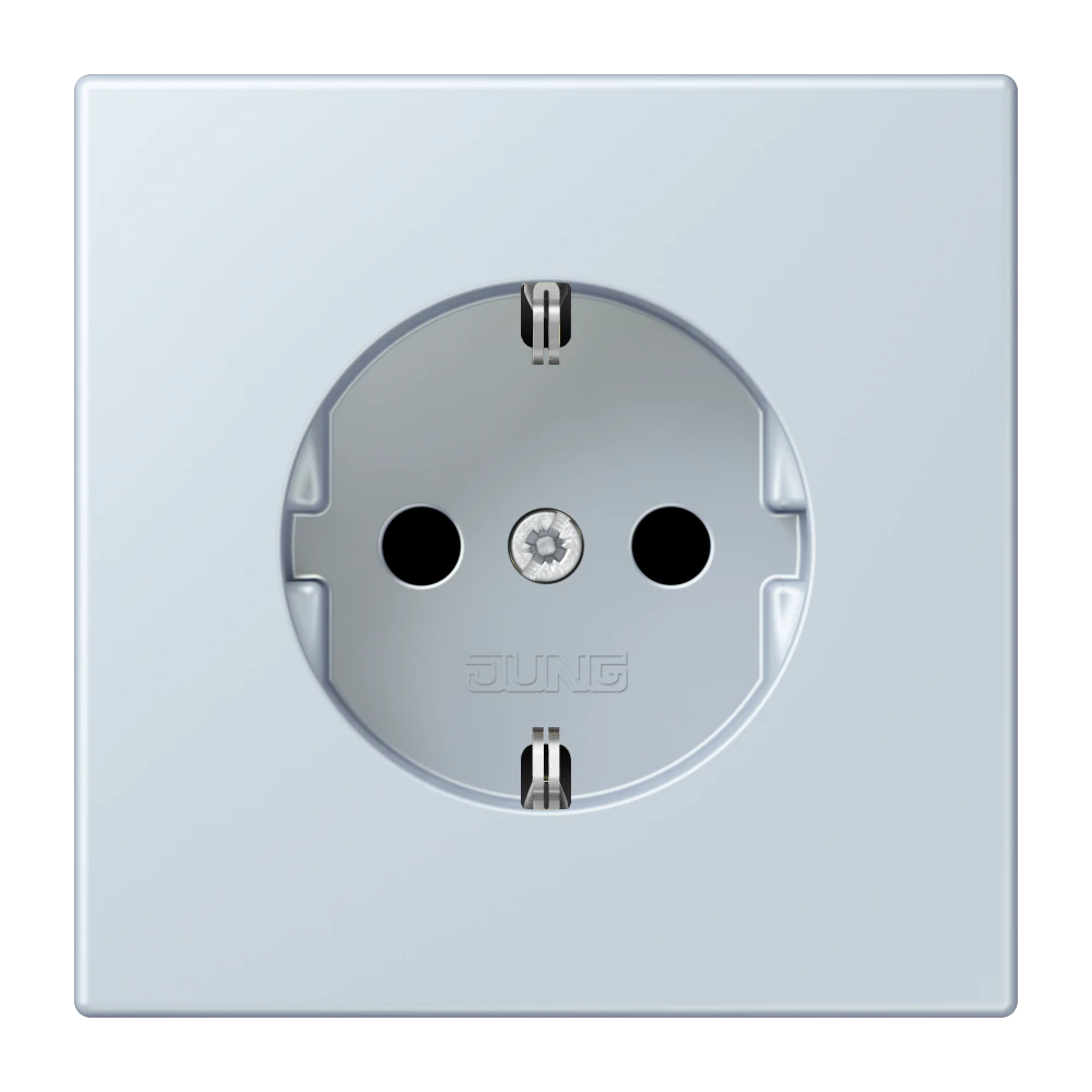 SCHUKO®-розетка — JUNG LS 990 Le Corbusier, Outremer Pale, арт. LC1520209
