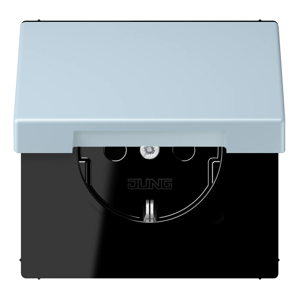 SCHUKO®-розетка 16 A / 250 B ~ — JUNG LS 990 Le Corbusier, Outremer Clair, арт. LC1520BFKIKL208