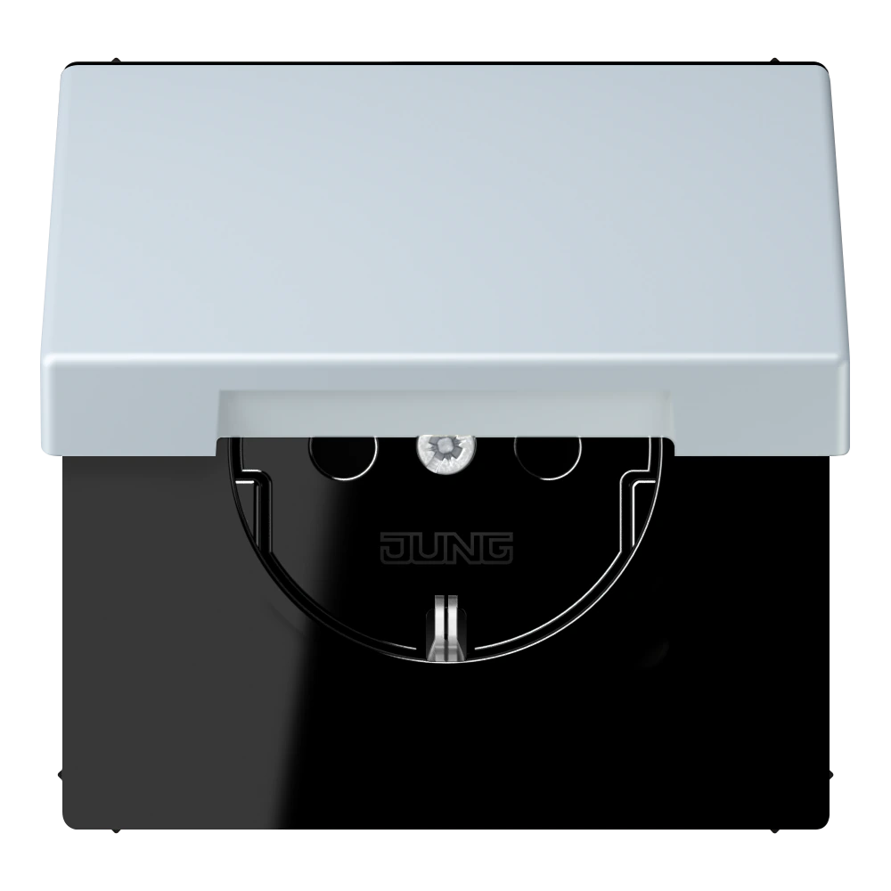 SCHUKO®-розетка 16 A / 250 B ~ — JUNG LS 990 Le Corbusier, Outremer Pale, арт. LC1520BFKIKL209