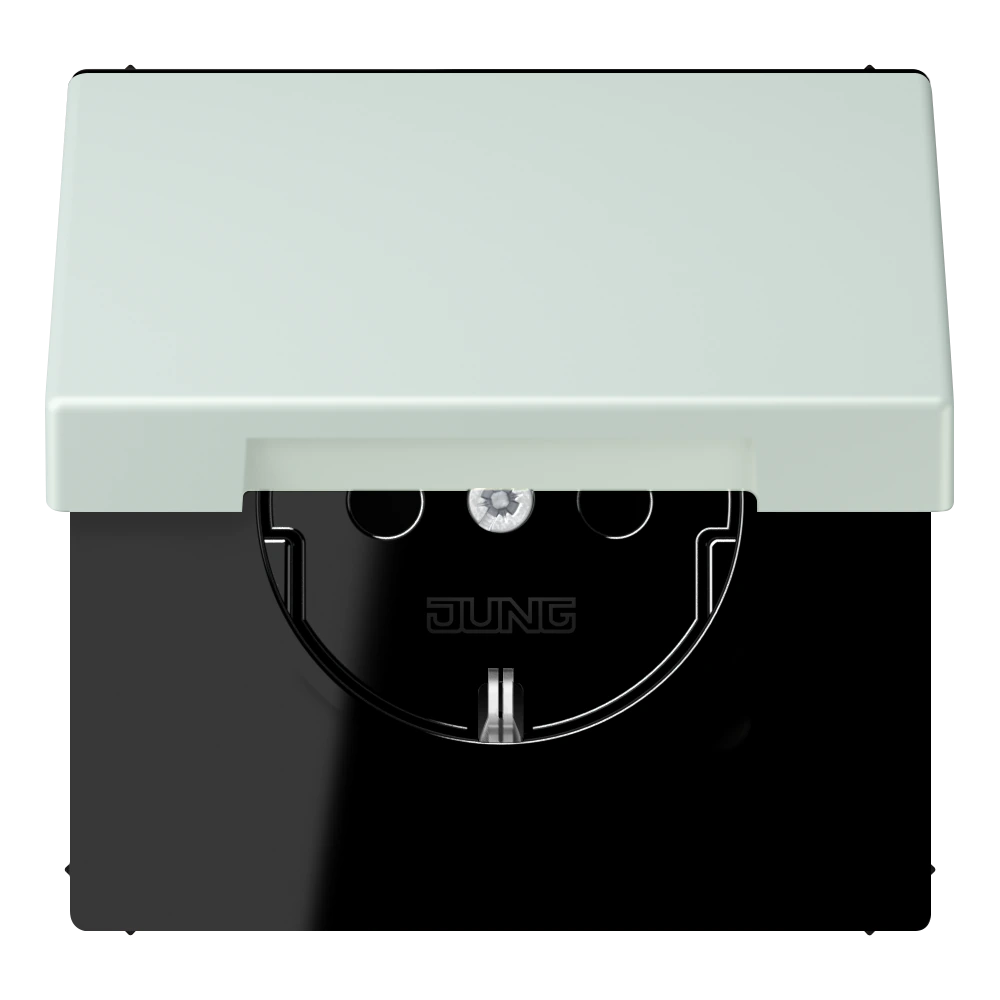 SCHUKO®-розетка 16 A / 250 B ~ — JUNG LS 990 Le Corbusier, Céruléen Pale, арт. LC1520BFKIKL215
