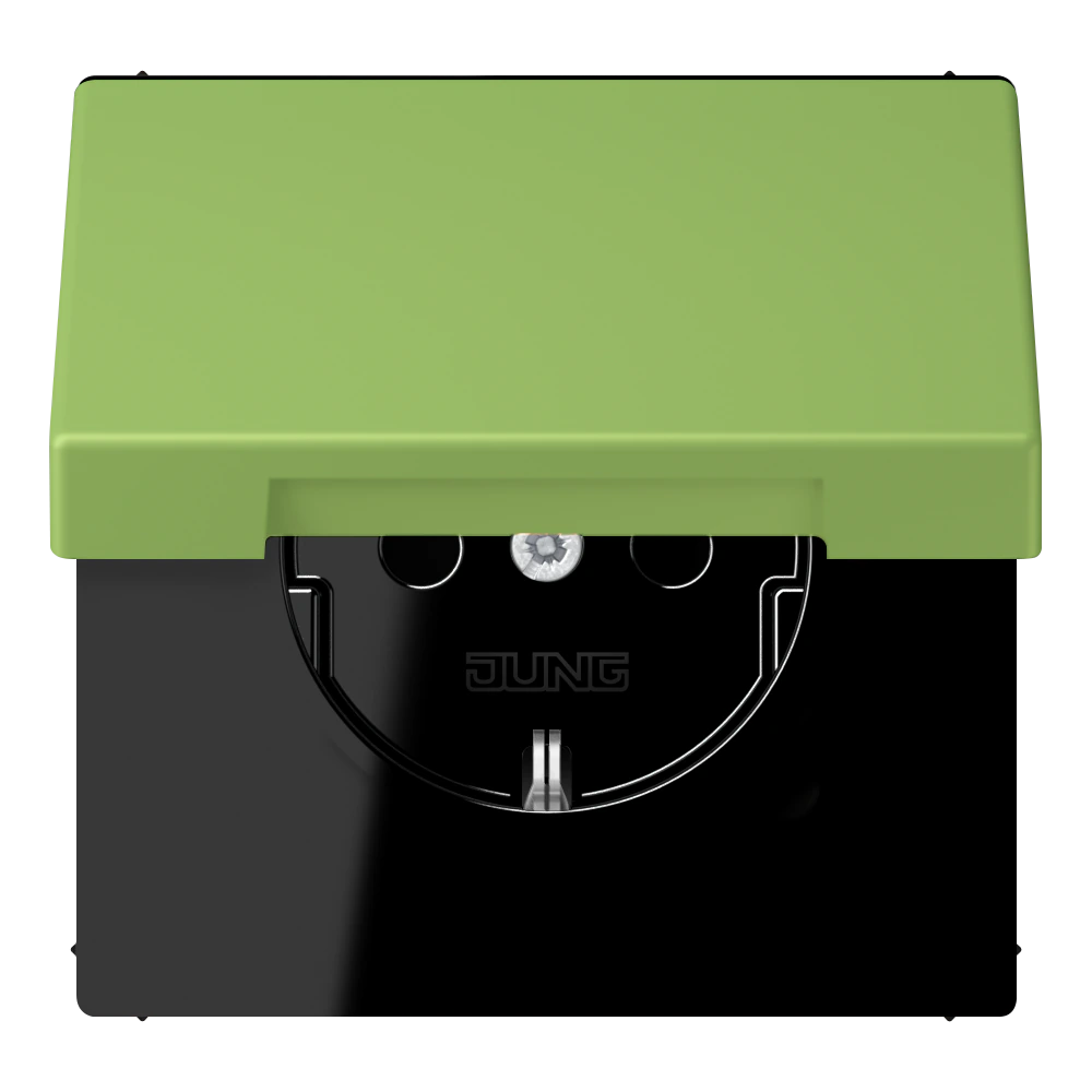 SCHUKO®-розетка 16 A / 250 B ~ — JUNG LS 990 Le Corbusier, Vert 31, арт. LC1520BFKIKL220