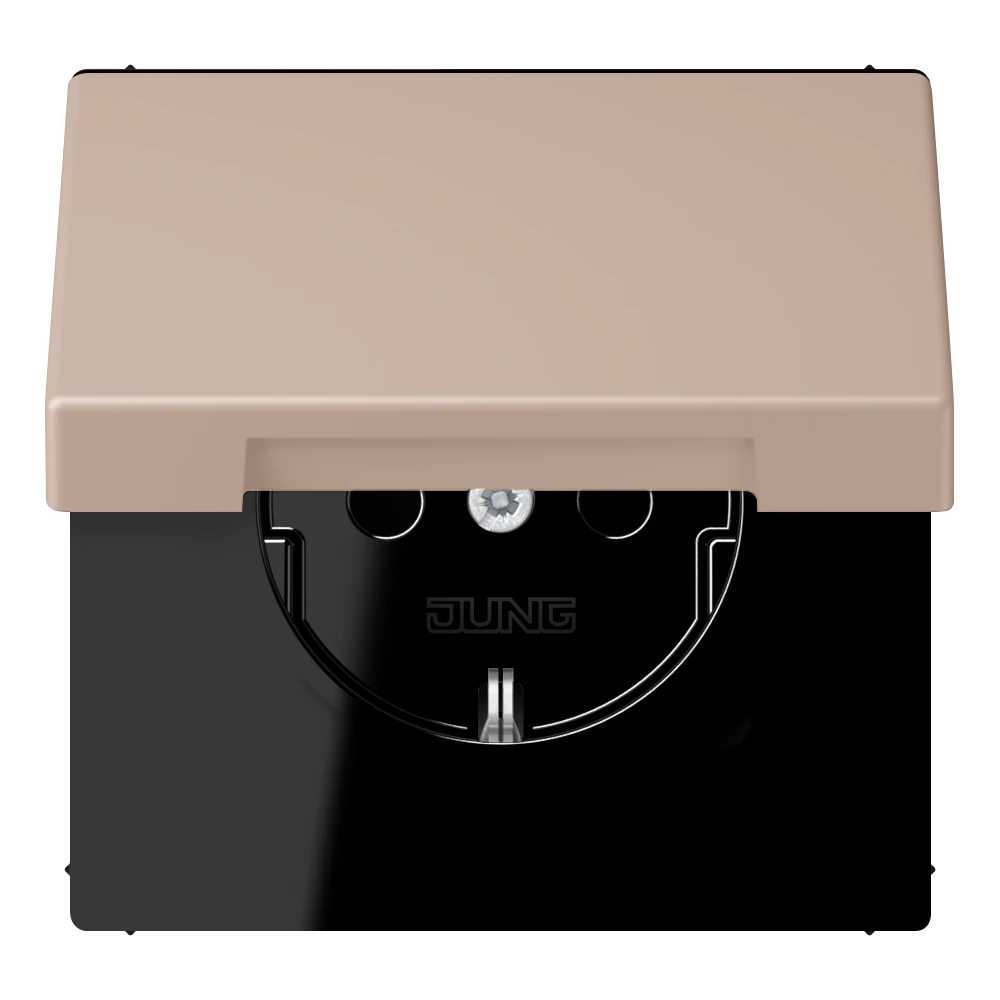 SCHUKO®-розетка 16 A / 250 B ~ — JUNG LS 990 Le Corbusier, le corbusier 240, арт. LC1520BFKIKL240