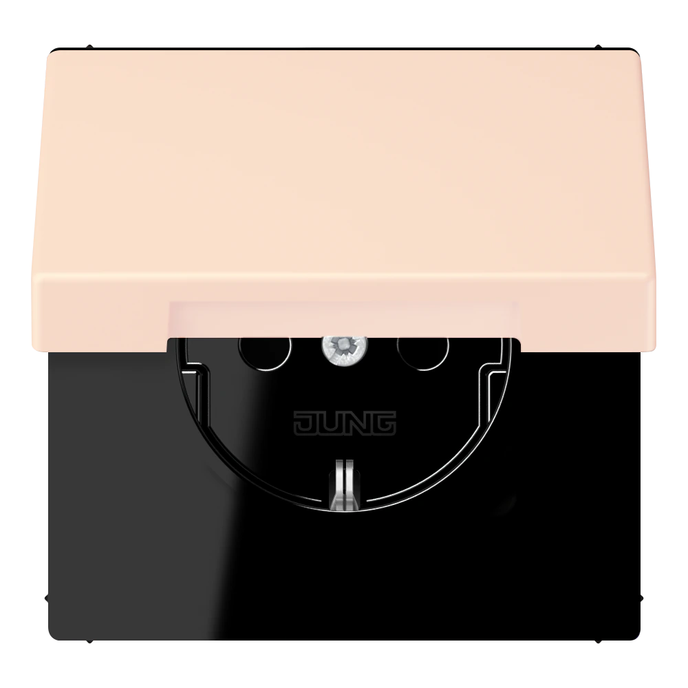 SCHUKO® socket with hinged lid — JUNG LS 990 Le Corbusier, le corbusier 226, art. LC1520BFKL226