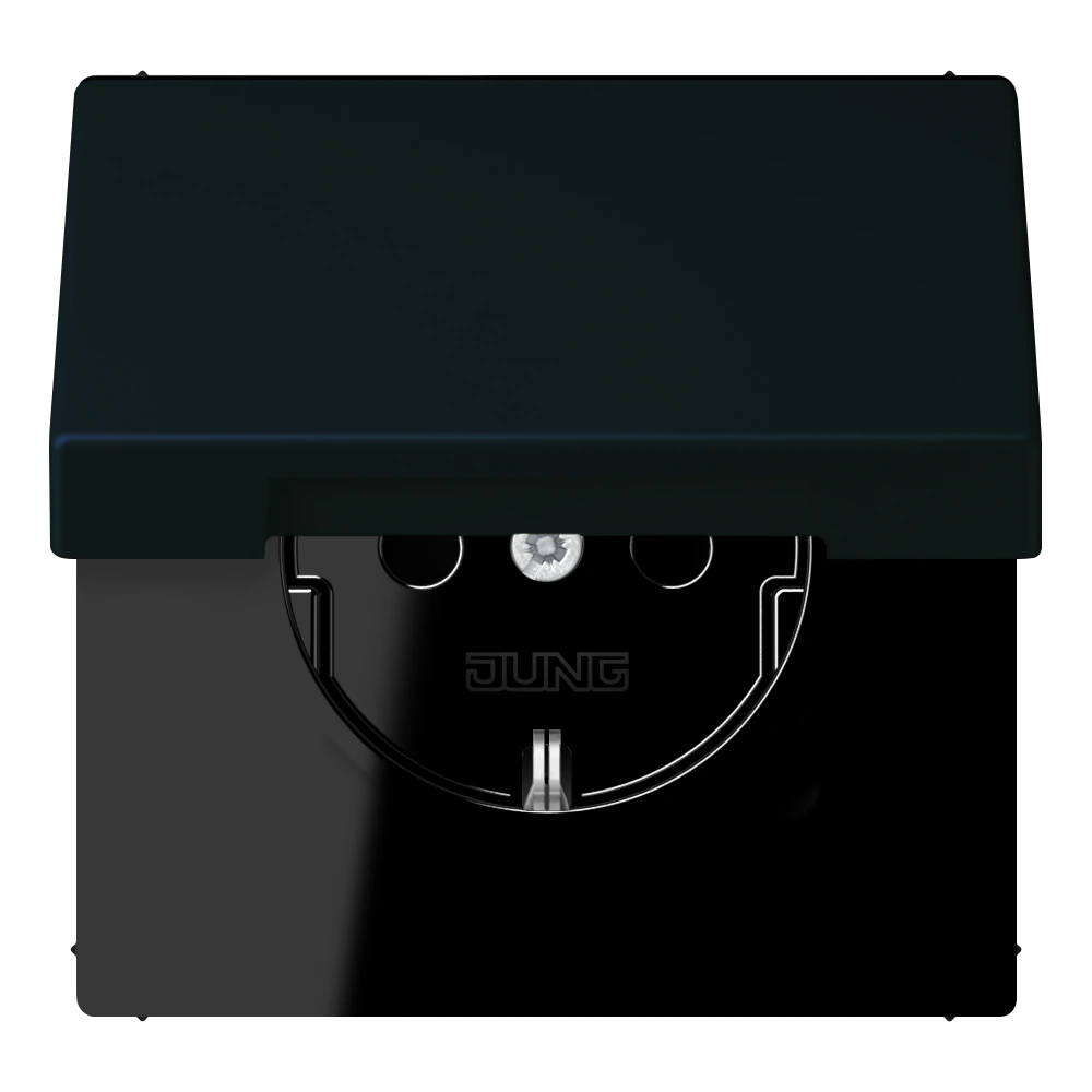 SCHUKO®-розетка с откидной крышкой — JUNG LS 990 Le Corbusier, le corbusier 248, арт. LC1520BFKL248
