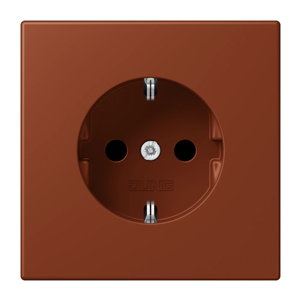 SCHUKO® socket with contact protection — JUNG LS 990 Le Corbusier, le corbusier 247, art. LC1520KI247