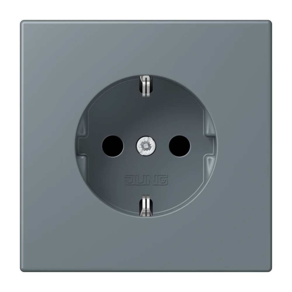 SCHUKO®-розетка 16 A / 250 B ~ — JUNG LS 990 Le Corbusier, le corbusier 251, арт. LC1520KI251