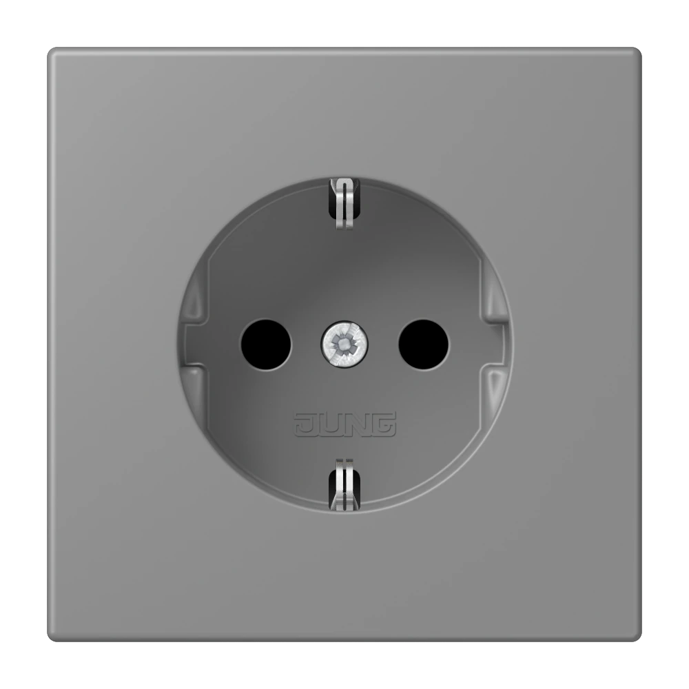 SCHUKO®-розетка — JUNG LS 990 Le Corbusier, Gris 31, арт. LC1521203