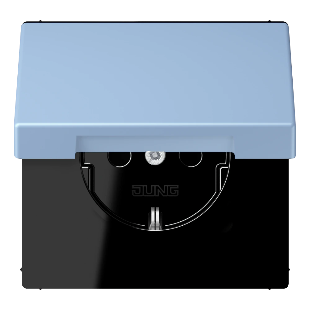 SCHUKO®-розетка 16 A / 250 B ~ — JUNG LS 990 Le Corbusier, Outremer Moyen, арт. LC1521BFKIKL207