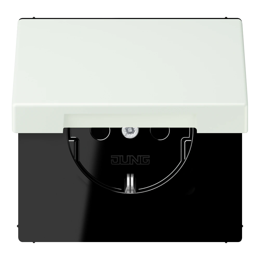 SCHUKO®-розетка 16 A / 250 B ~ — JUNG LS 990 Le Corbusier, Outremer Gris, арт. LC1521BFKIKL210