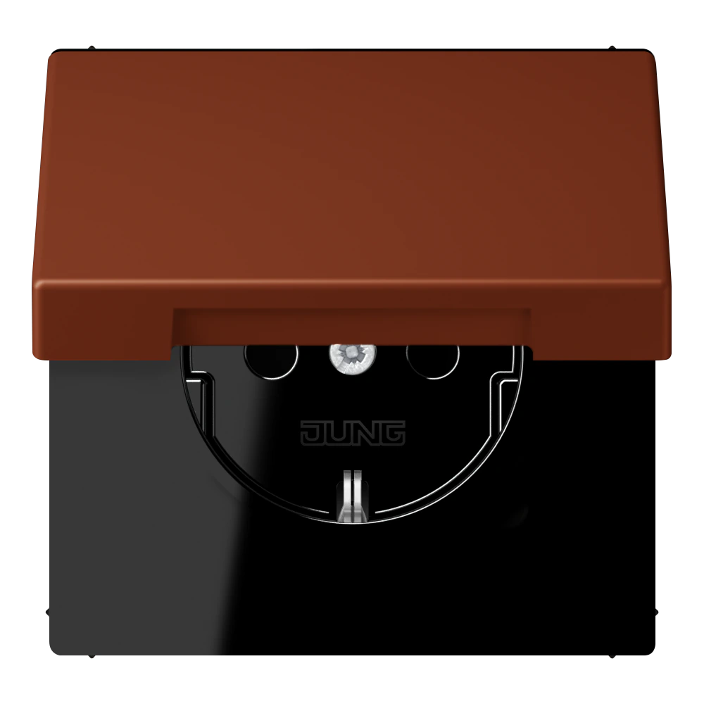 SCHUKO®-розетка 16 A / 250 B ~ — JUNG LS 990 Le Corbusier, le corbusier 247, арт. LC1521BFKIKL247