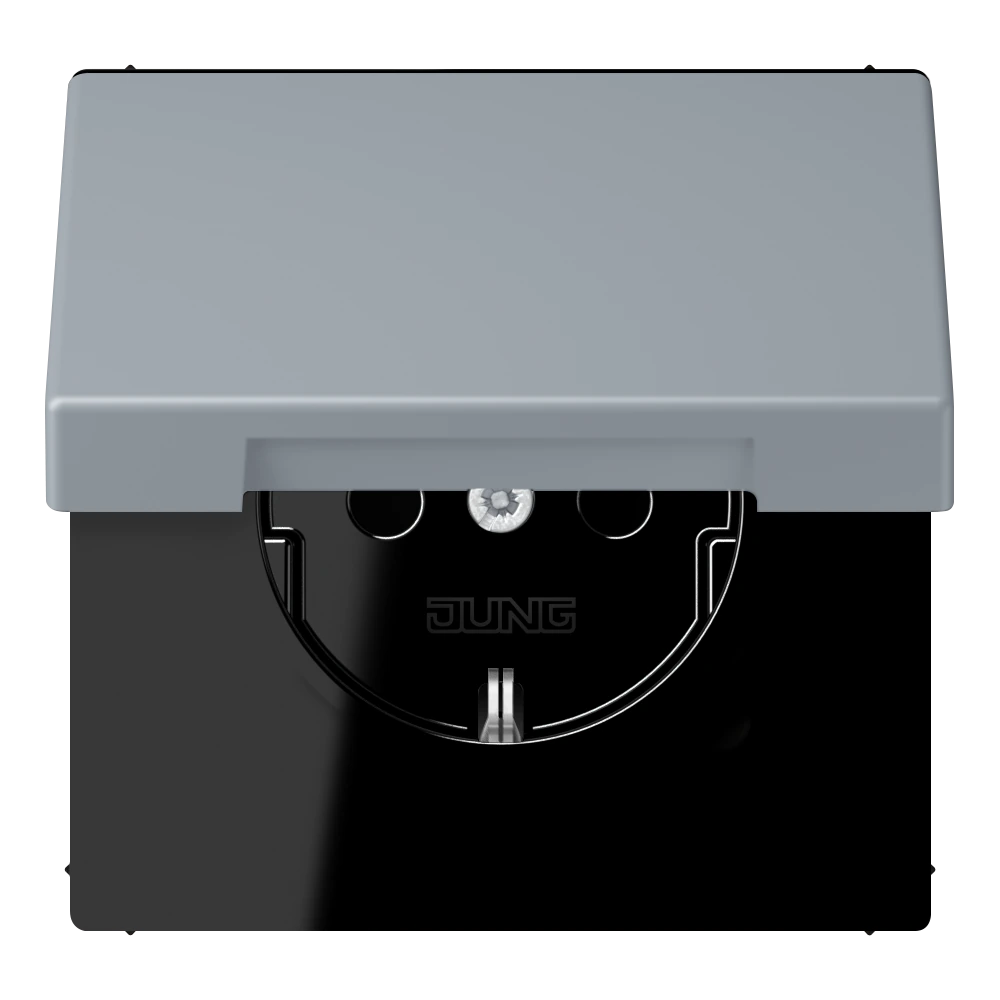 SCHUKO®-розетка 16 A / 250 B ~ — JUNG LS 990 Le Corbusier, le corbusier 257, арт. LC1521BFKIKL257