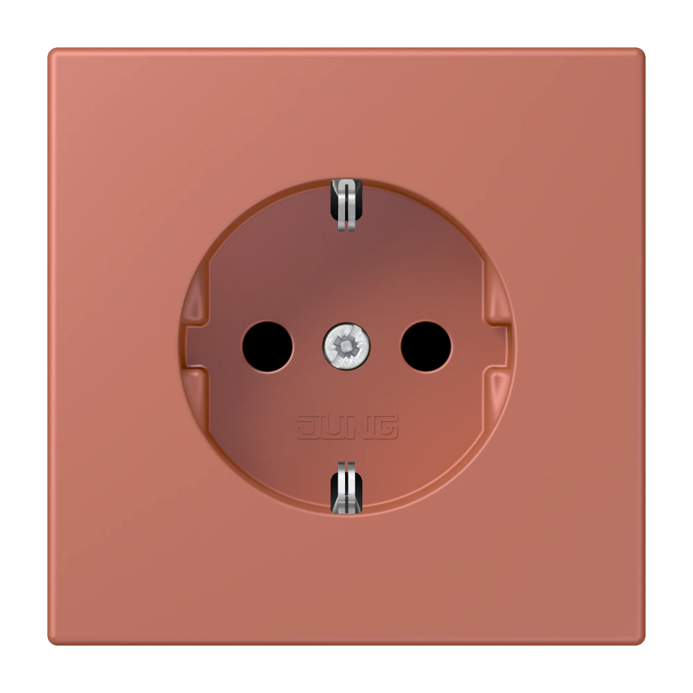 SCHUKO®-розетка 16 A / 250 B ~ — JUNG LS 990 Le Corbusier, le corbusier 236, арт. LC1521KI236