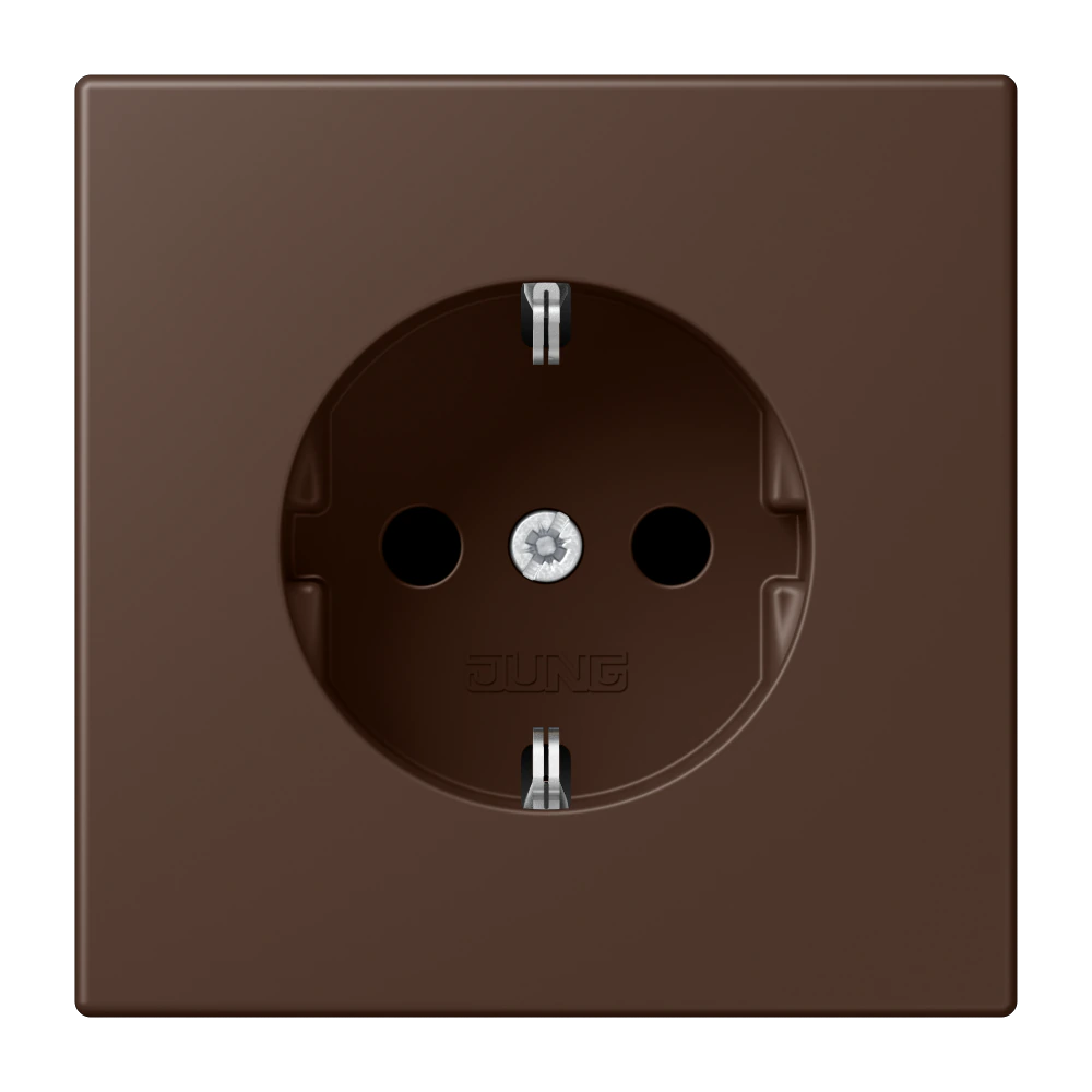 SCHUKO® socket with contact protection — JUNG LS 990 Le Corbusier, le corbusier 239, art. LC1521KI239