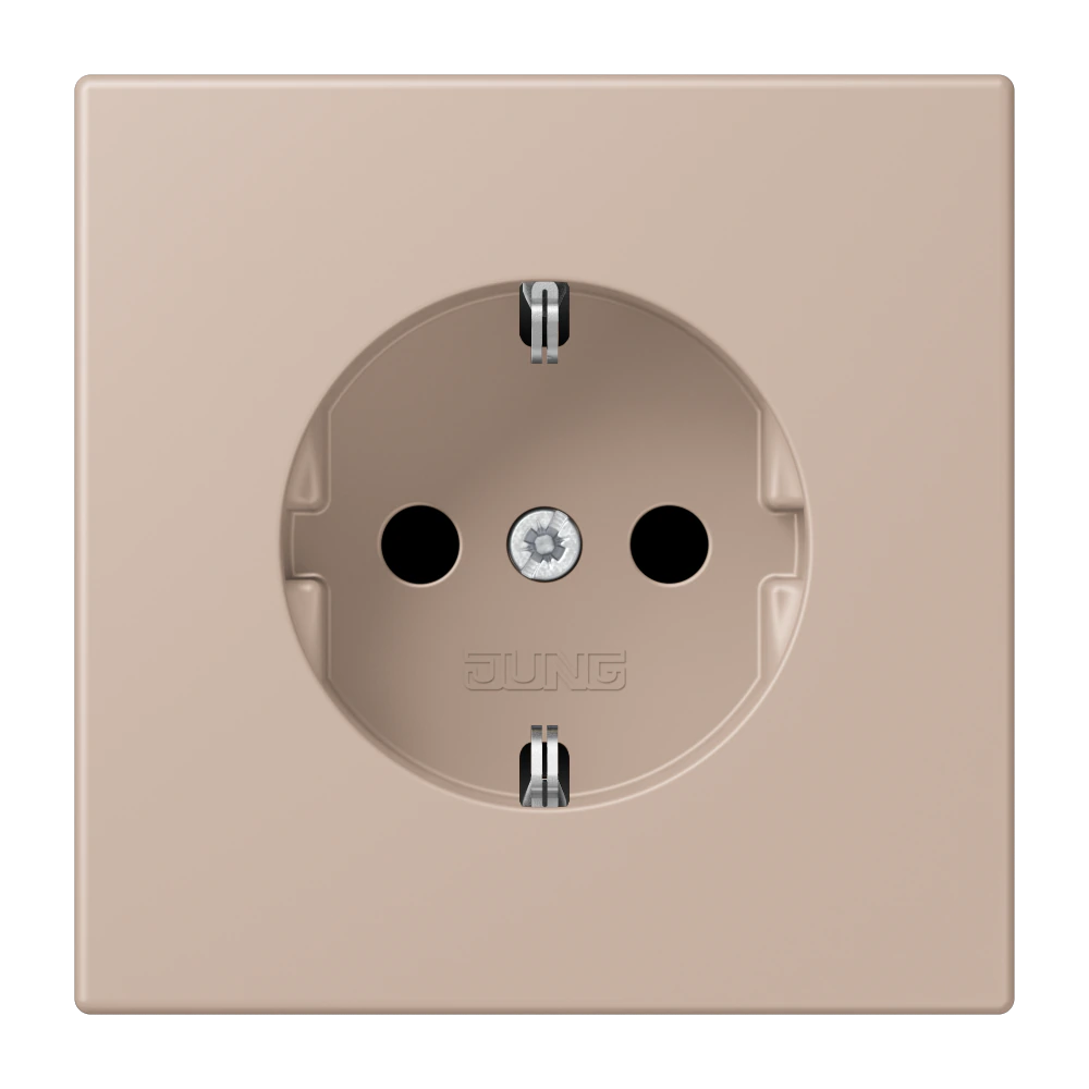 SCHUKO®-розетка 16 A / 250 B ~ — JUNG LS 990 Le Corbusier, le corbusier 240, арт. LC1521KI240