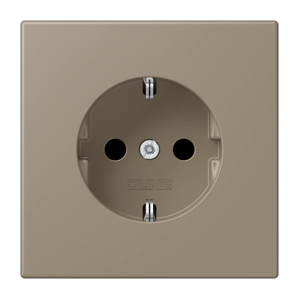 SCHUKO®-розетка 16 A / 250 B ~ — JUNG LS 990 Le Corbusier, le corbusier 242, арт. LC1521KI242