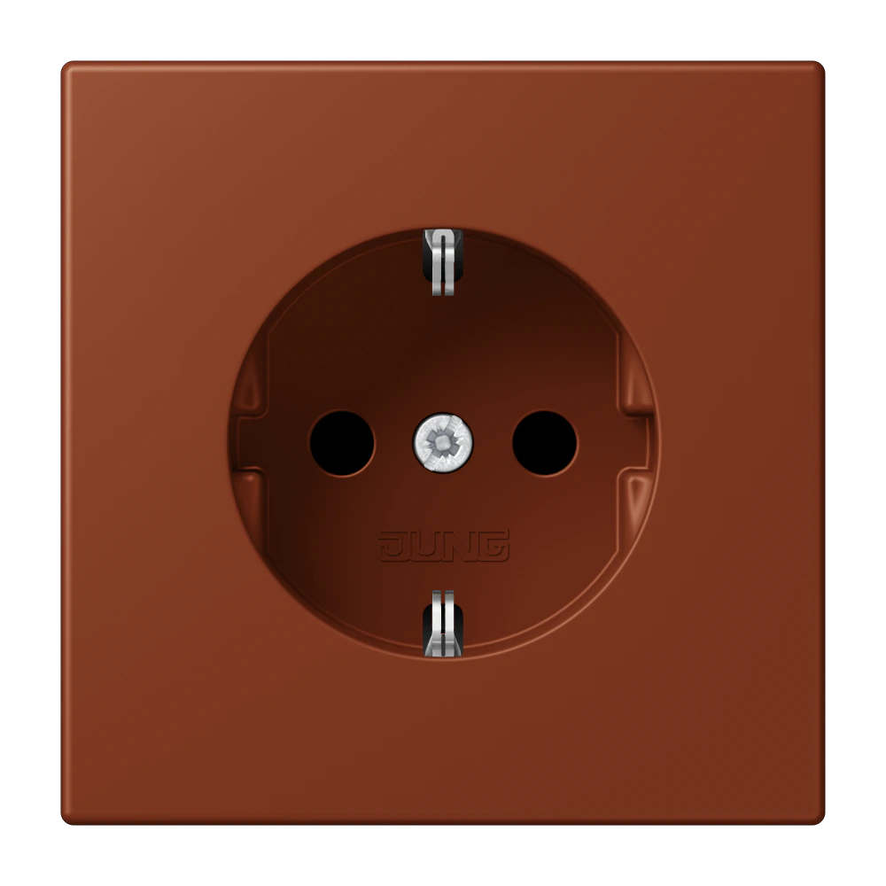 SCHUKO® socket with contact protection — JUNG LS 990 Le Corbusier, le corbusier 247, art. LC1521KI247