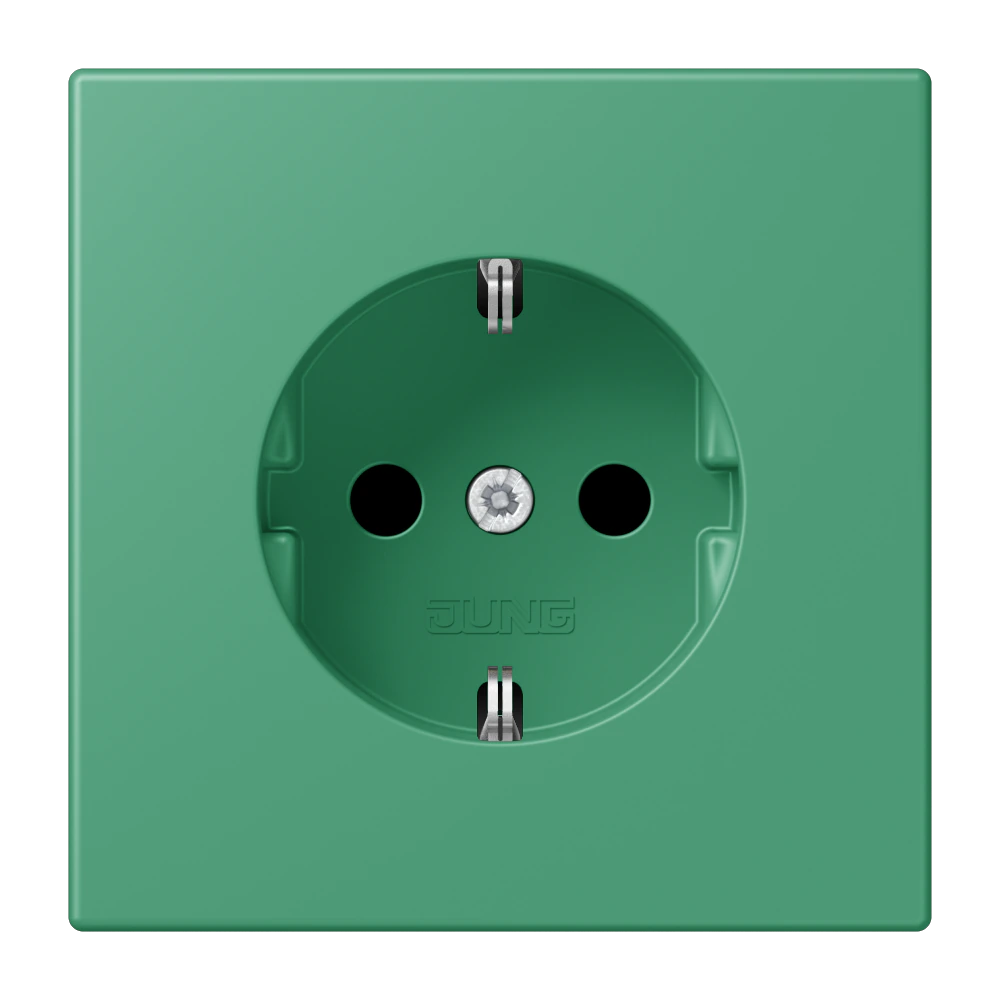 SCHUKO® socket with contact protection — JUNG LS 990 Le Corbusier, le corbusier 250, art. LC1521KI250