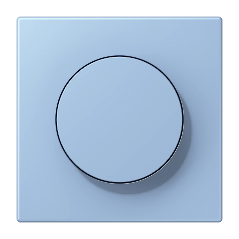 Centre plate with knob — JUNG LS 990 Le Corbusier, Outremer Moyen, art. LC1740207