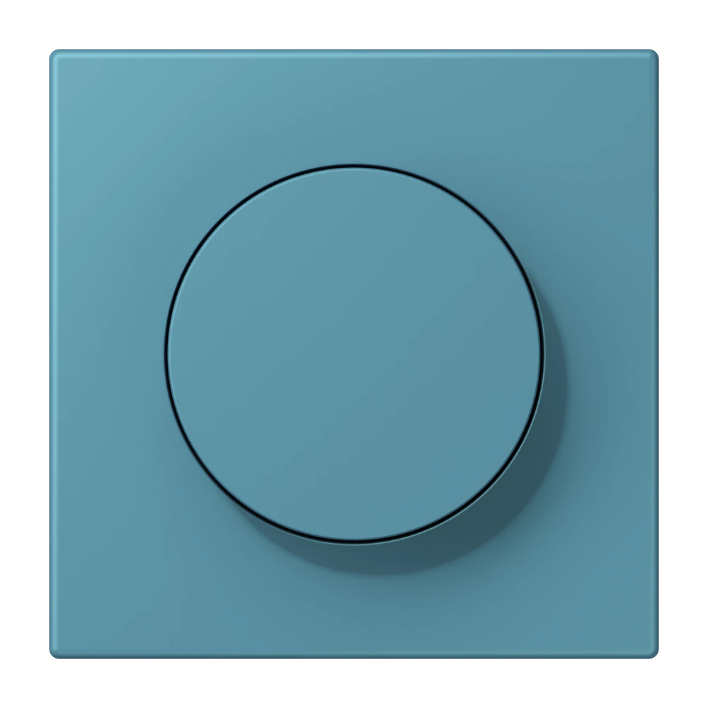 Centre plate with knob — JUNG LS 990 Le Corbusier, Céruléen Vif, art. LC1740212