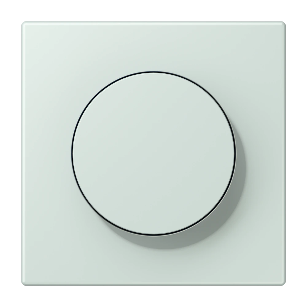 Centre plate with knob — JUNG LS 990 Le Corbusier, Céruléen Pale, art. LC1740215
