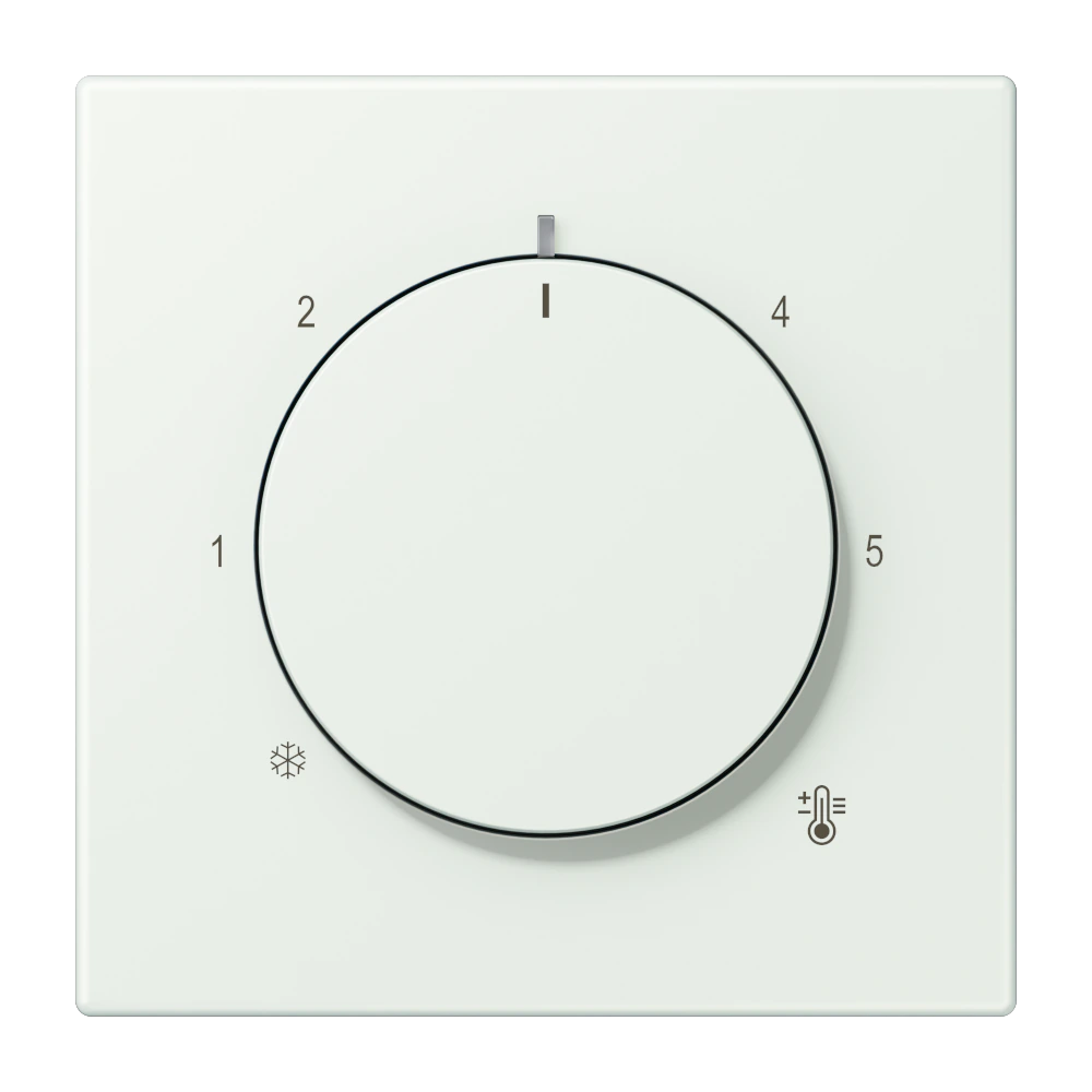 Centre plate for thermostat — JUNG LS 990 Le Corbusier, Outremer Gris, art. LC1749BF210