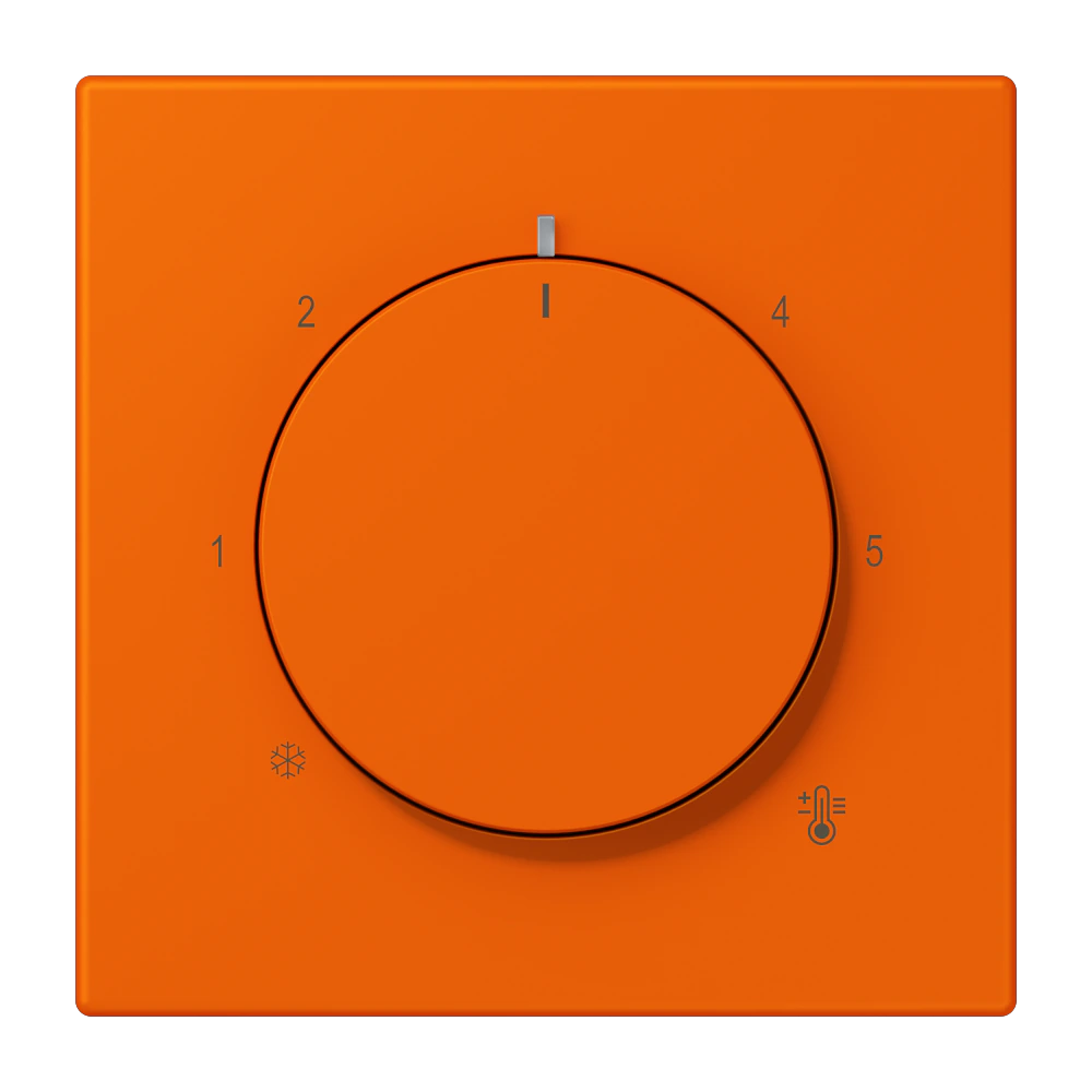 Centre plate for thermostat — JUNG LS 990 Le Corbusier, le corbusier 224, art. LC1749BF224