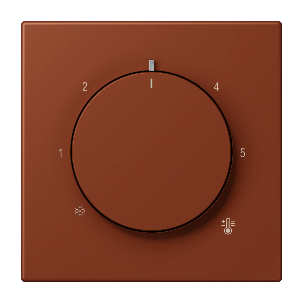 Centre plate for thermostat — JUNG LS 990 Le Corbusier, le corbusier 247, art. LC1749BF247