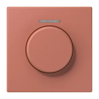 Centre plate with knob and lens for rotary sensor