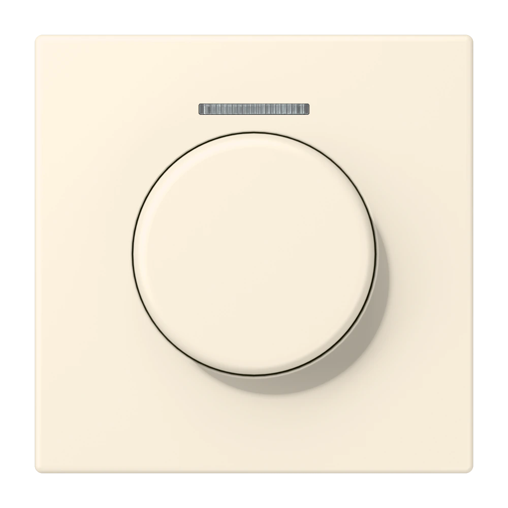 Centre plate with knob and lens for rotary sensor — JUNG LS 990 Le Corbusier, le corbusier 245, art. LC1940KO5245