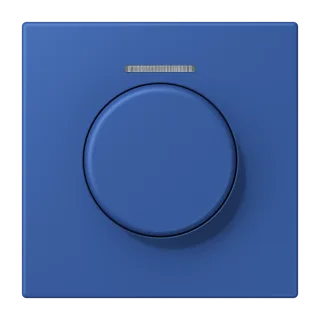 Centre plate with knob and lens for rotary sensor
