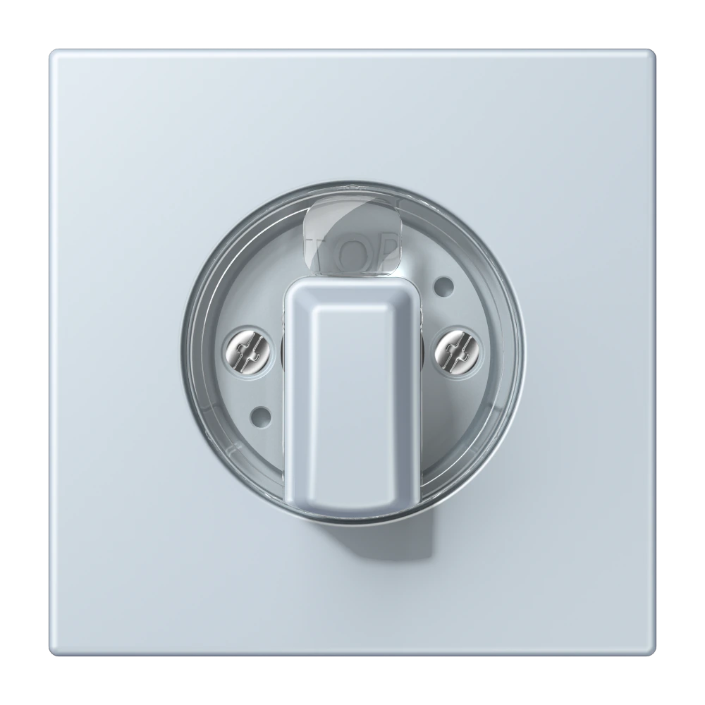 Centre plate with knob for rotary switch — JUNG LS 990 Le Corbusier, Outremer Pale, art. LC1941209