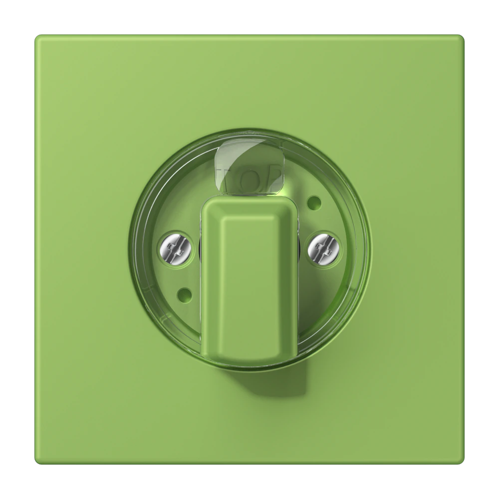 Centre plate with knob for rotary switch — JUNG LS 990 Le Corbusier, Vert 31, art. LC1941220