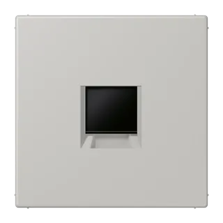 Centre plate for modular jack sockets
